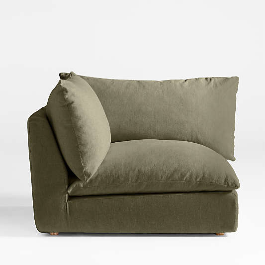Unwind Corner Chair Slipcovered Sectional Piece