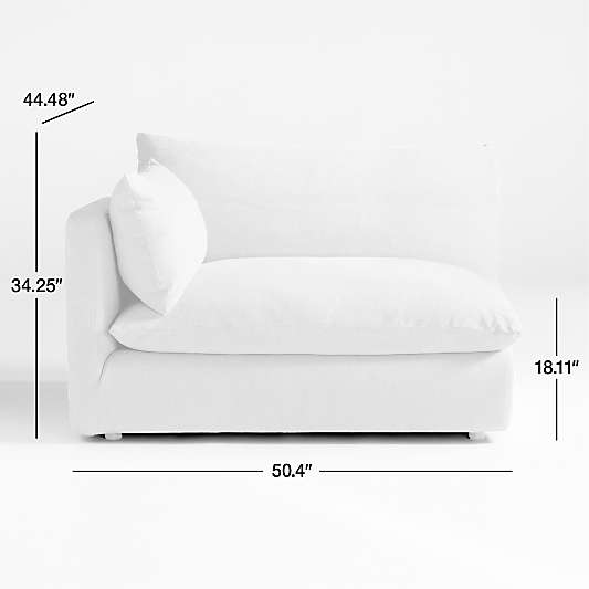 Unwind Left-Arm Chair Slipcovered Sectional Piece