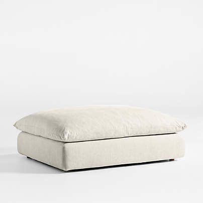 Unwind 51" Slipcovered Ottoman