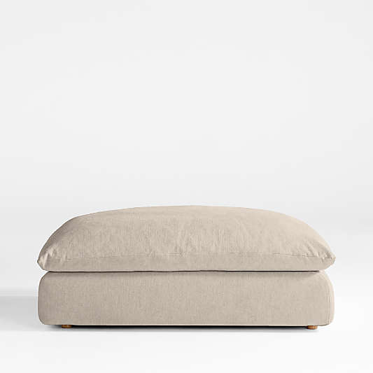 Unwind Slipcovered Ottoman