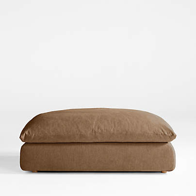 Unwind 51" Slipcovered Ottoman