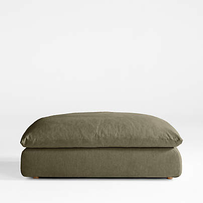 Unwind 51" Slipcovered Ottoman