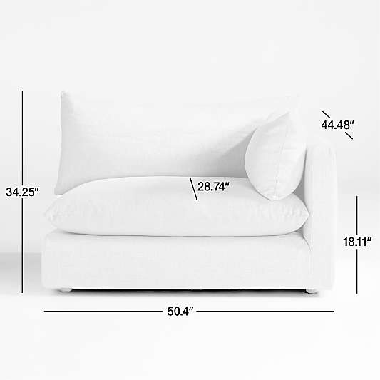 Unwind Right-Arm Chair Slipcovered Sectional Piece