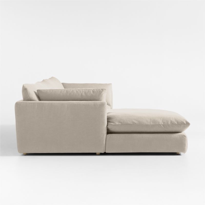 Unwind Modular 3-Piece Slipcovered Chaise Sectional Sofa - image 2 of 5