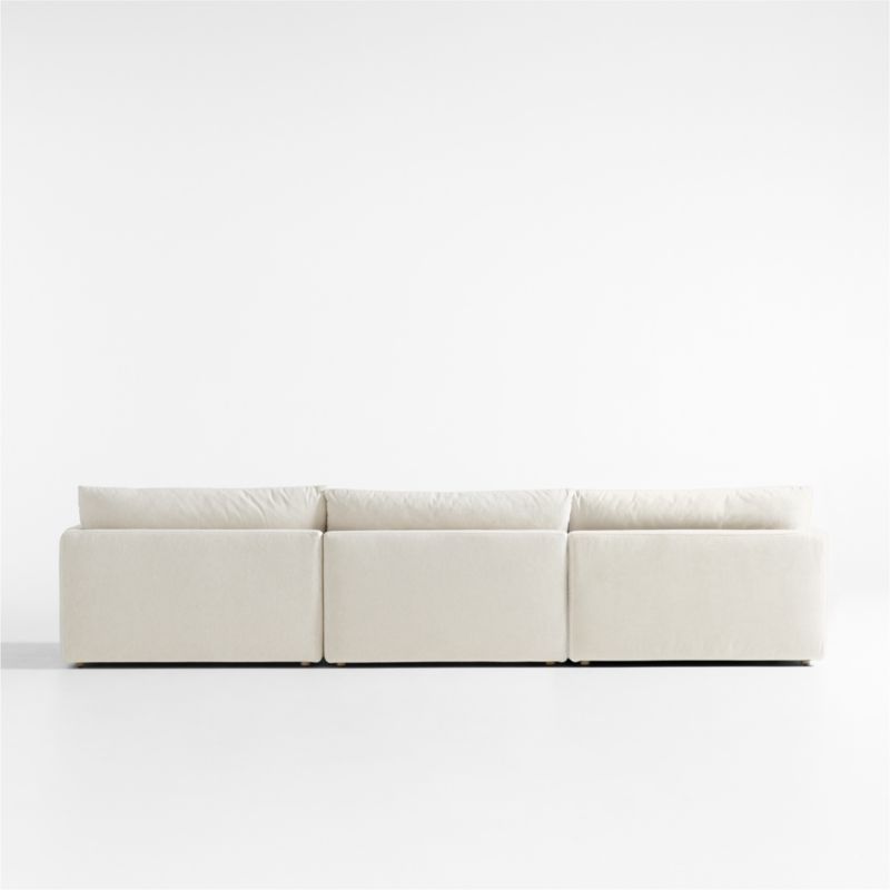 Unwind Modular 3-Piece Slipcovered Chaise Sectional Sofa - image 3 of 5