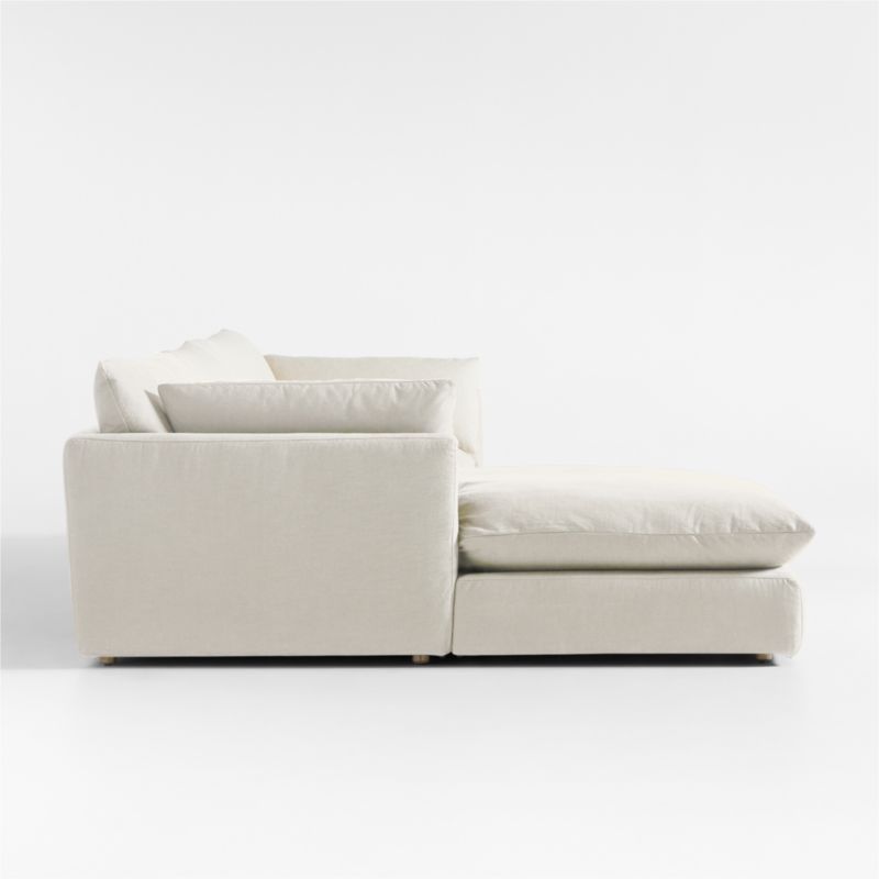 Unwind Modular 3-Piece Slipcovered Chaise Sectional Sofa - image 2 of 5