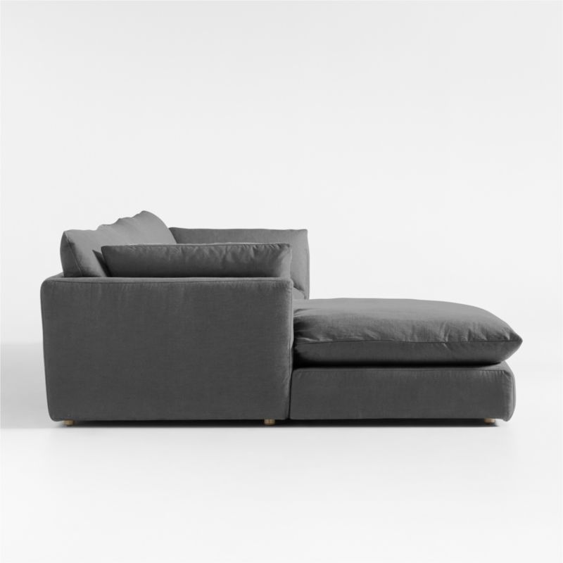 Unwind Modular 3-Piece Slipcovered Chaise Sectional Sofa - image 2 of 5