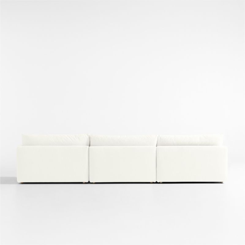 Unwind Modular 3-Piece Slipcovered Chaise Sectional Sofa - image 3 of 5