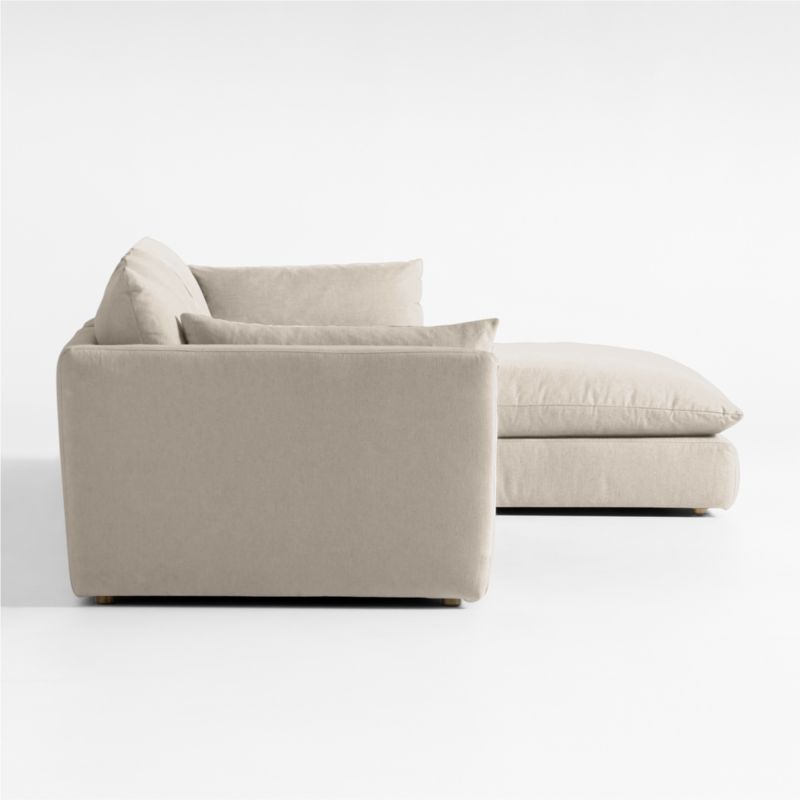 Unwind Modular 3-Piece Slipcovered Chaise Sectional Sofa - image 2 of 5