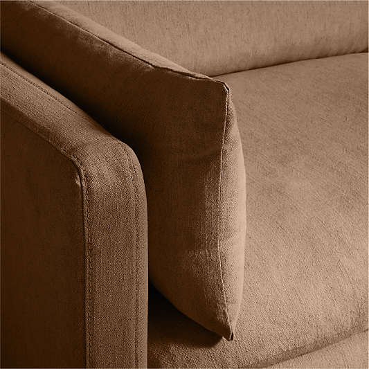 Unwind Modular 6-Piece L-Shaped Slipcovered Sectional Sofa with Chaise Lounge