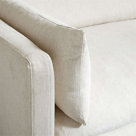 Unwind Modular 6-Piece L-Shaped Slipcovered Sectional Sofa with Chaise Lounge