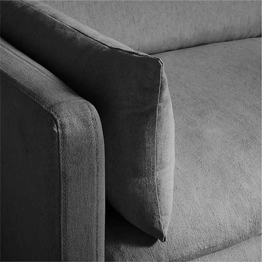 Unwind Modular 6-Piece L-Shaped Slipcovered Sectional Sofa with Chaise Lounge