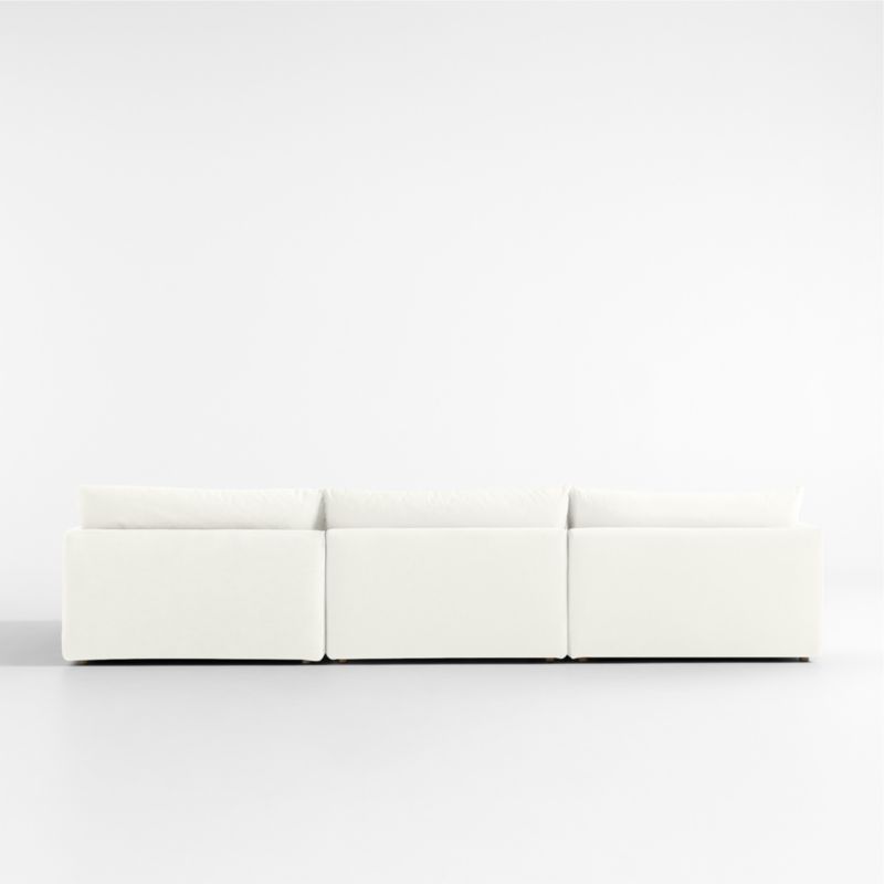 Unwind Modular 3-Piece Slipcovered Chaise Sectional Sofa - image 3 of 5