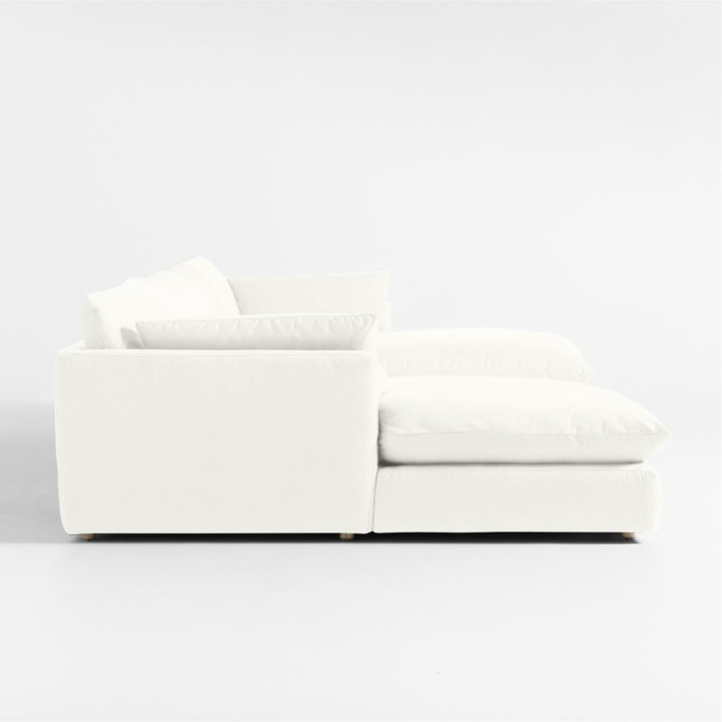 Unwind Modular 4-Piece Slipcovered Double-Chaise Sectional Sofa - image 2 of 5