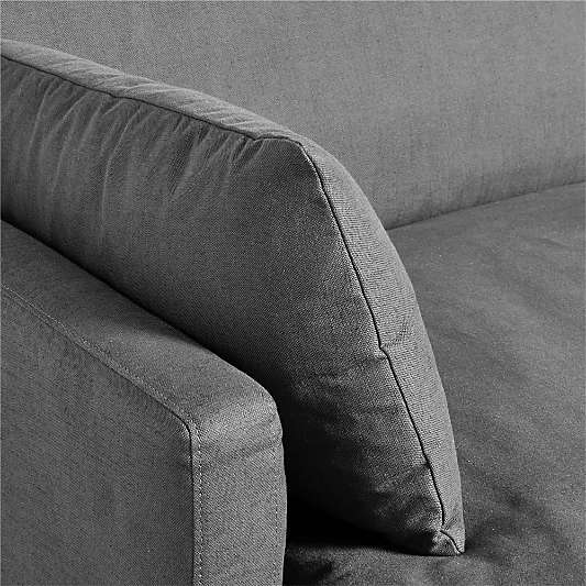 Unwind Modular 6-Piece L-Shaped Slipcovered Sectional Sofa with Chaise Lounge