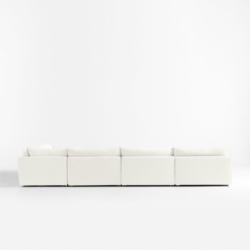 Unwind Modular 6-Piece Slipcovered Corner Sectional Sofa with Chaise Lounge - image 2 of 4