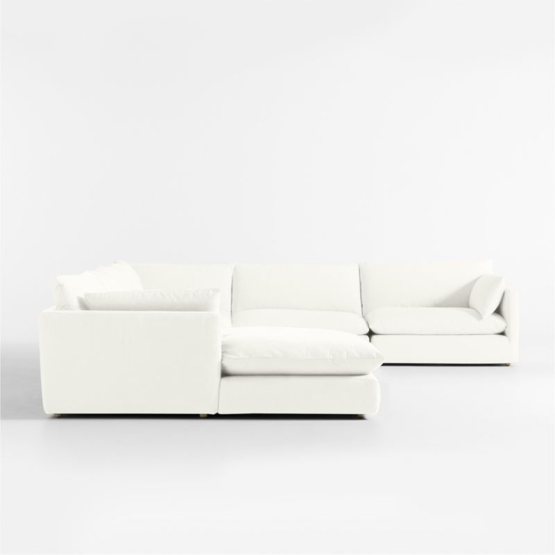 Unwind Modular 6-Piece Slipcovered Corner Sectional Sofa with Chaise Lounge - image 1 of 4