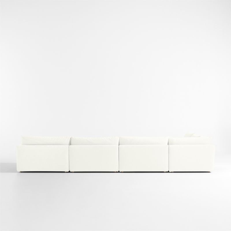 Unwind Modular 6-Piece Slipcovered Corner Sectional Sofa with Chaise Lounge - image 3 of 5