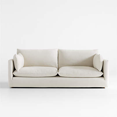 Unwind Slipcovered 92" Sofa