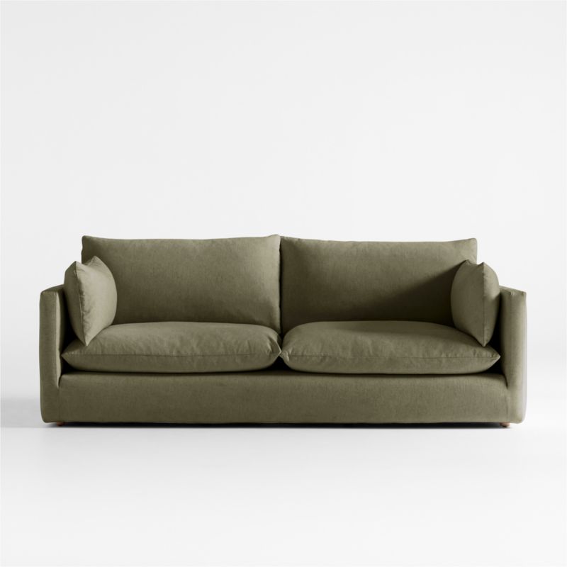 Unwind Slipcovered 92" Sofa - image 0 of 7