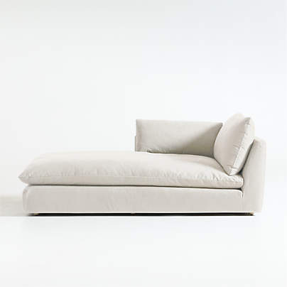 Unwind Slipcovered Left-Arm Chaise Lounge