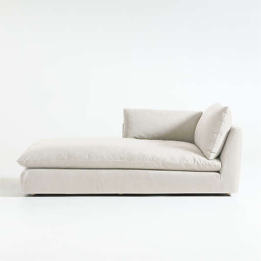 Unwind Left-Arm Chaise Lounge Slipcovered Sectional Piece