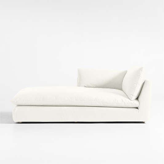 Unwind Slipcovered Left-Arm Chaise Lounge