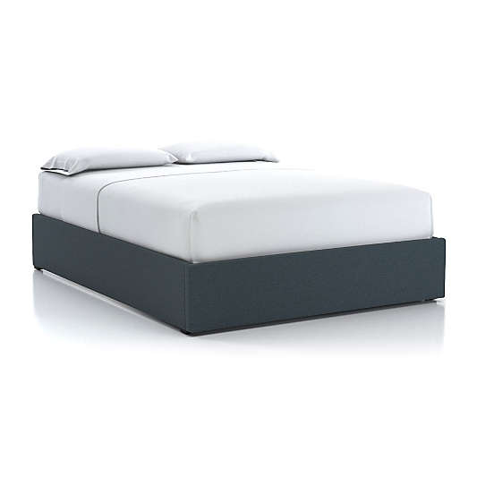 Queen Upholstered Gas-Lift Storage Bed Base