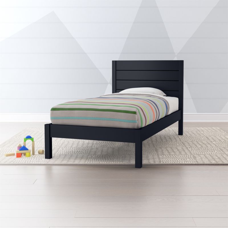 Uptown Navy Blue Kids Bed Crate And Barrel