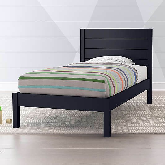 Parke Navy Blue Twin Bed