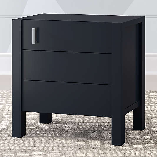 Kids Uptown Navy Blue Nightstand