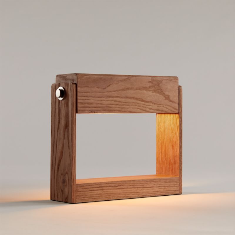 Shinola Utility Natural Wood Desk Lamp