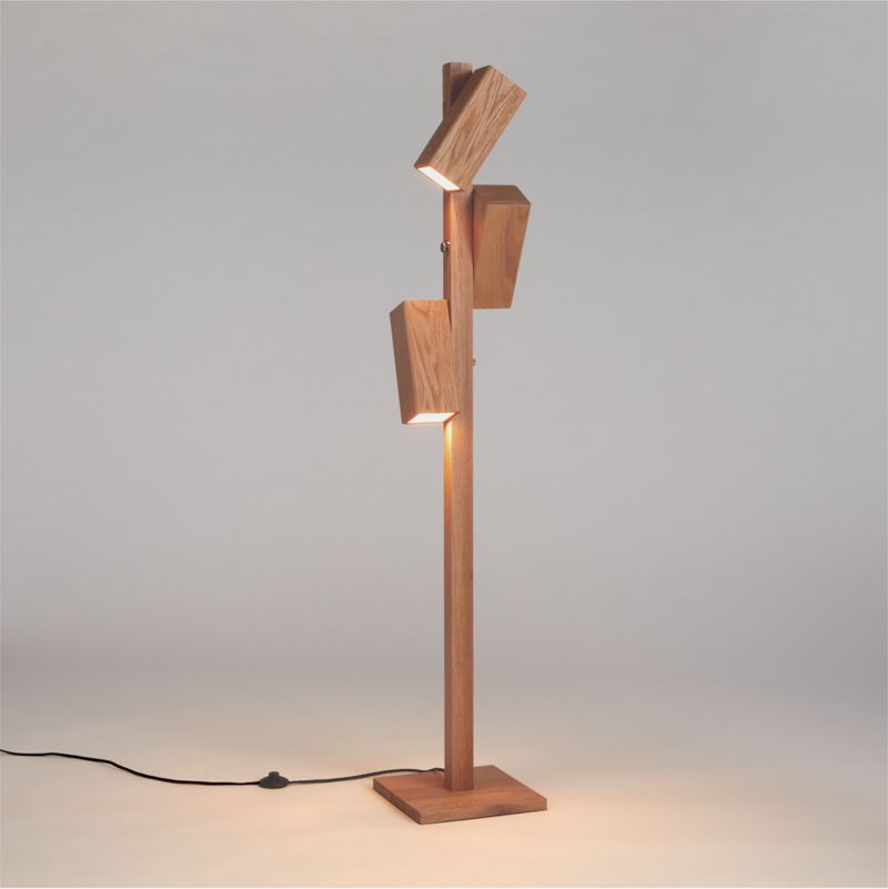 Shinola Utility Natural Wood Tree Floor Lamp - image 2 of 4