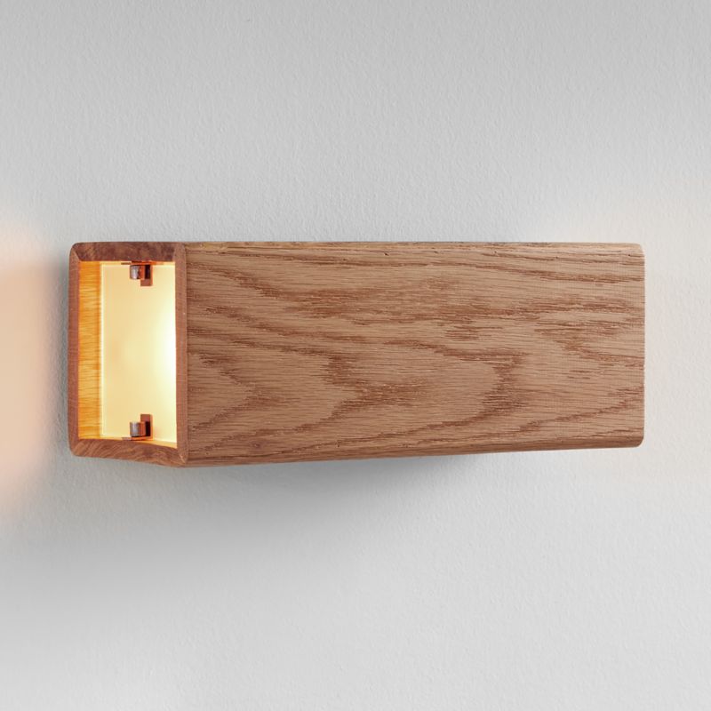 Shinola Utility Natural Wood Wall Sconce