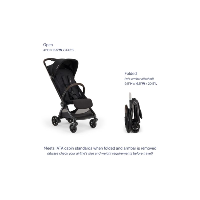 Nuna ® VIAA ™ Cabn Caviar Black Compact Travel Stroller - image 8 of 9