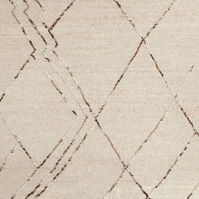 Vail Zig Zag Geometric Caramel Brown Area Rug 10'x14'