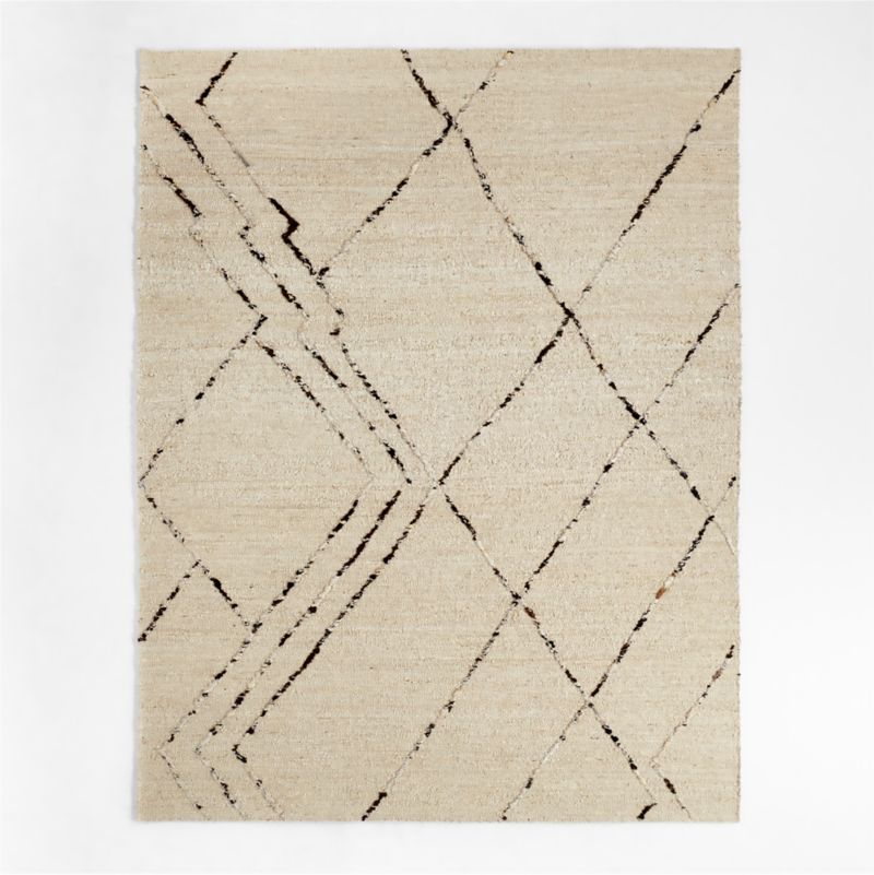Vail Zig Zag Geometric Espresso Brown Area Rug 9'x12'