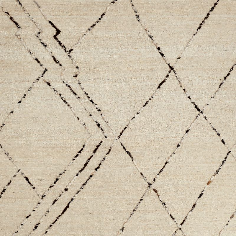 Vail Zig Zag Geometric Espresso Brown Rug Swatch 12"x18" - image 0 of 6