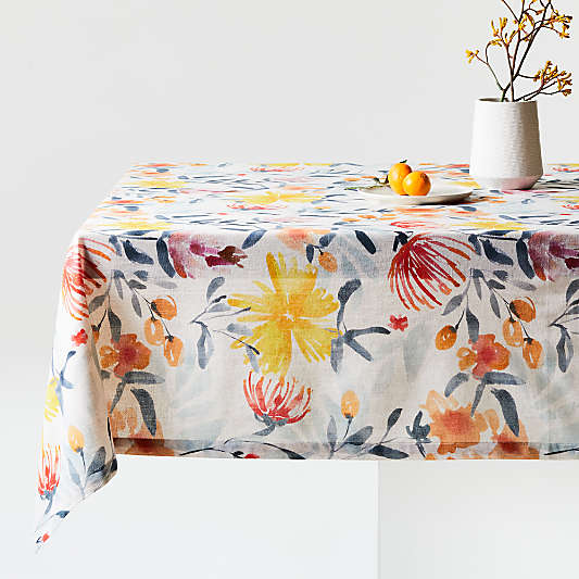 Vale 120" Floral Tablecloth