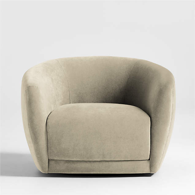 Sculpt Velvet Accent Chair Crate & Barrel Canada
