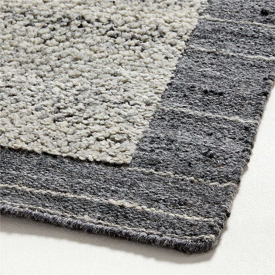 Cannet Wool Shag Grey Area Rug 8'x10' + Reviews