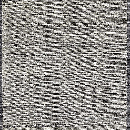 Valence Wool Border Heather Grey Rug Swatch 12"x18"