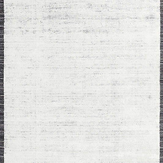 Valence Wool Border Ivory and Grey Area Rug 10'x14'