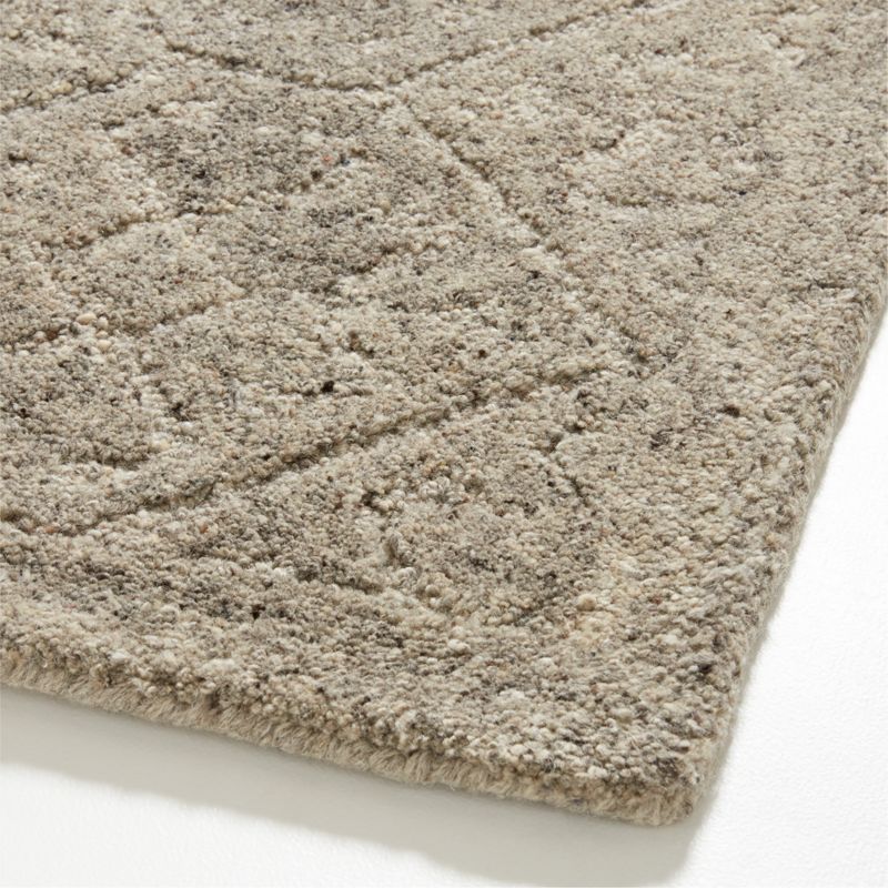 Valencia Wool Granite Grey Rug Swatch 12"x18" - image 4 of 5