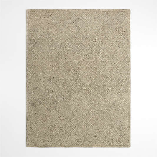 Valencia Wool Granite Grey Area Rug 9'x12'