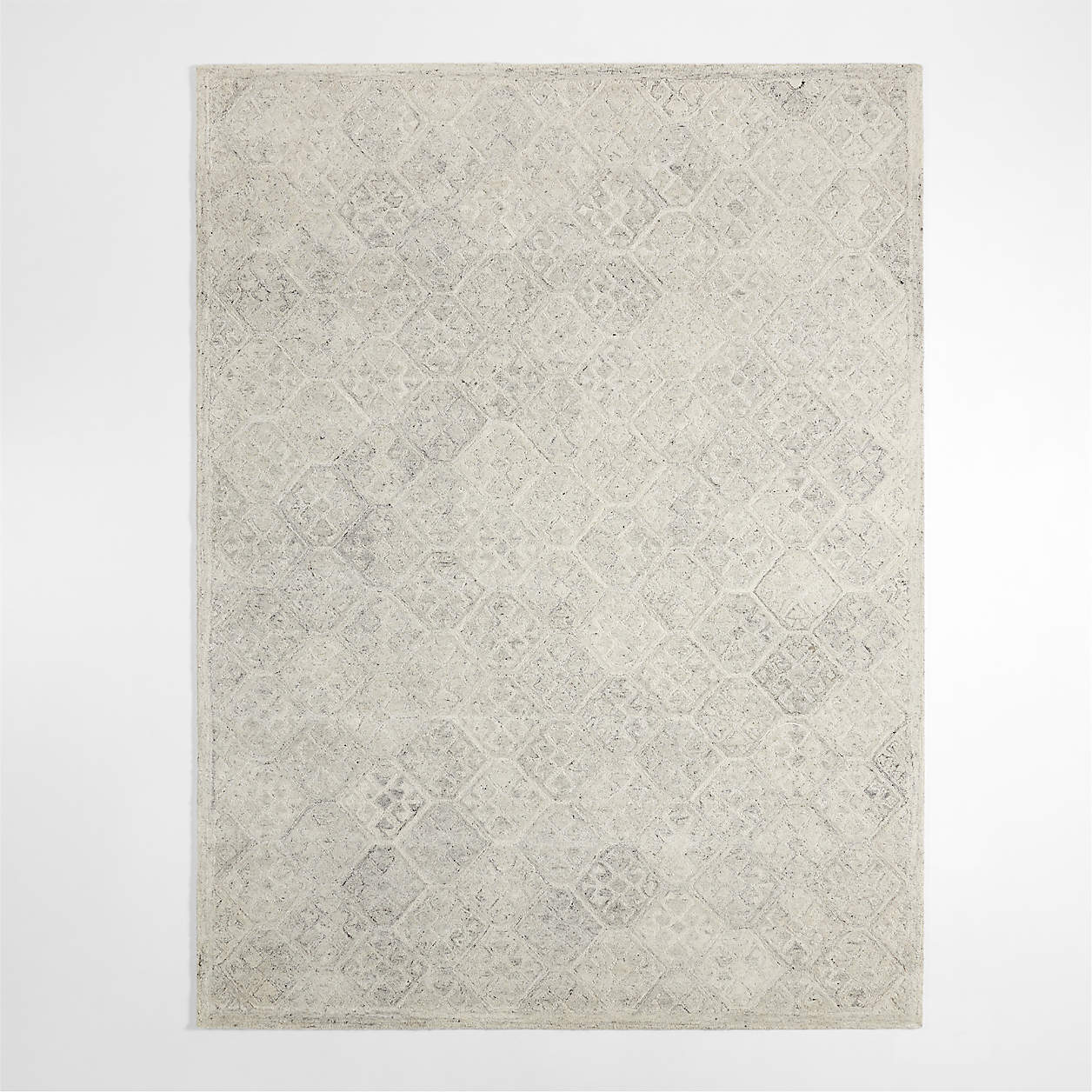 Valencia Wool Ivory Area Rug 8'x10' + Reviews Crate & Barrel