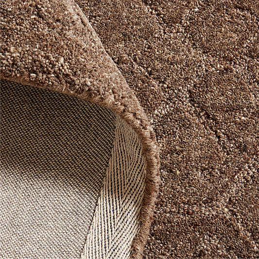 Valencia Wool Handwoven Pumice Brown Area Rug 12'x15'