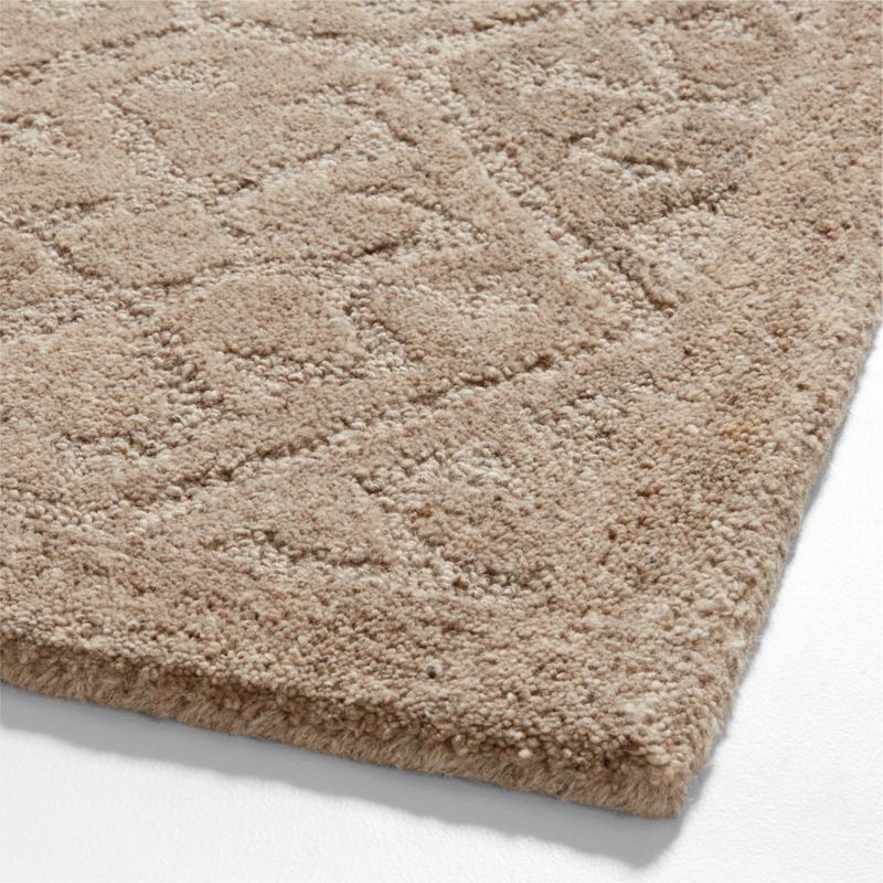 Valencia Wool Sandstone Brown Area Rug 6'x9' - image 4 of 5