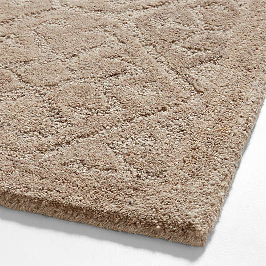 Valencia Wool Sandstone Brown Area Rug