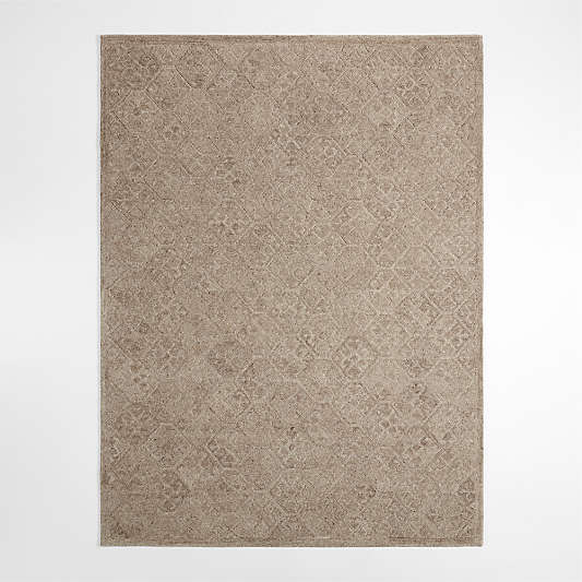 Valencia Wool Sandstone Brown Area Rug